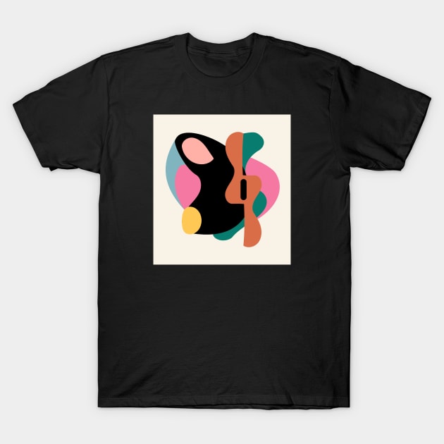 Organic Colorful Abstraction T-Shirt by JuncaArtPrints